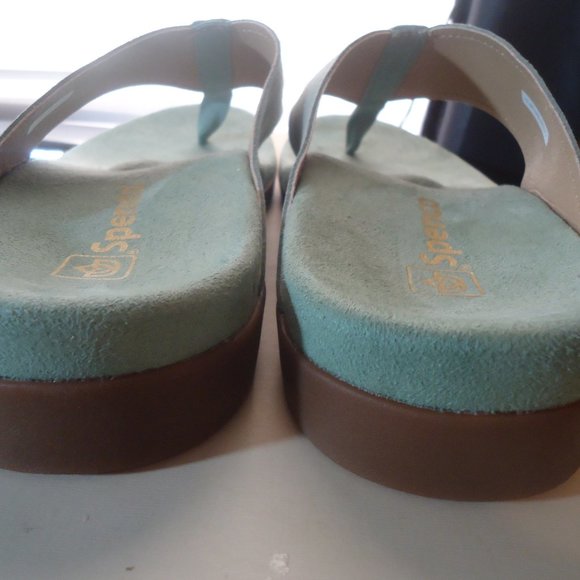 SPENCO Orthotic Thong Sz 10 Seafoam Green - Picture 11 of 15